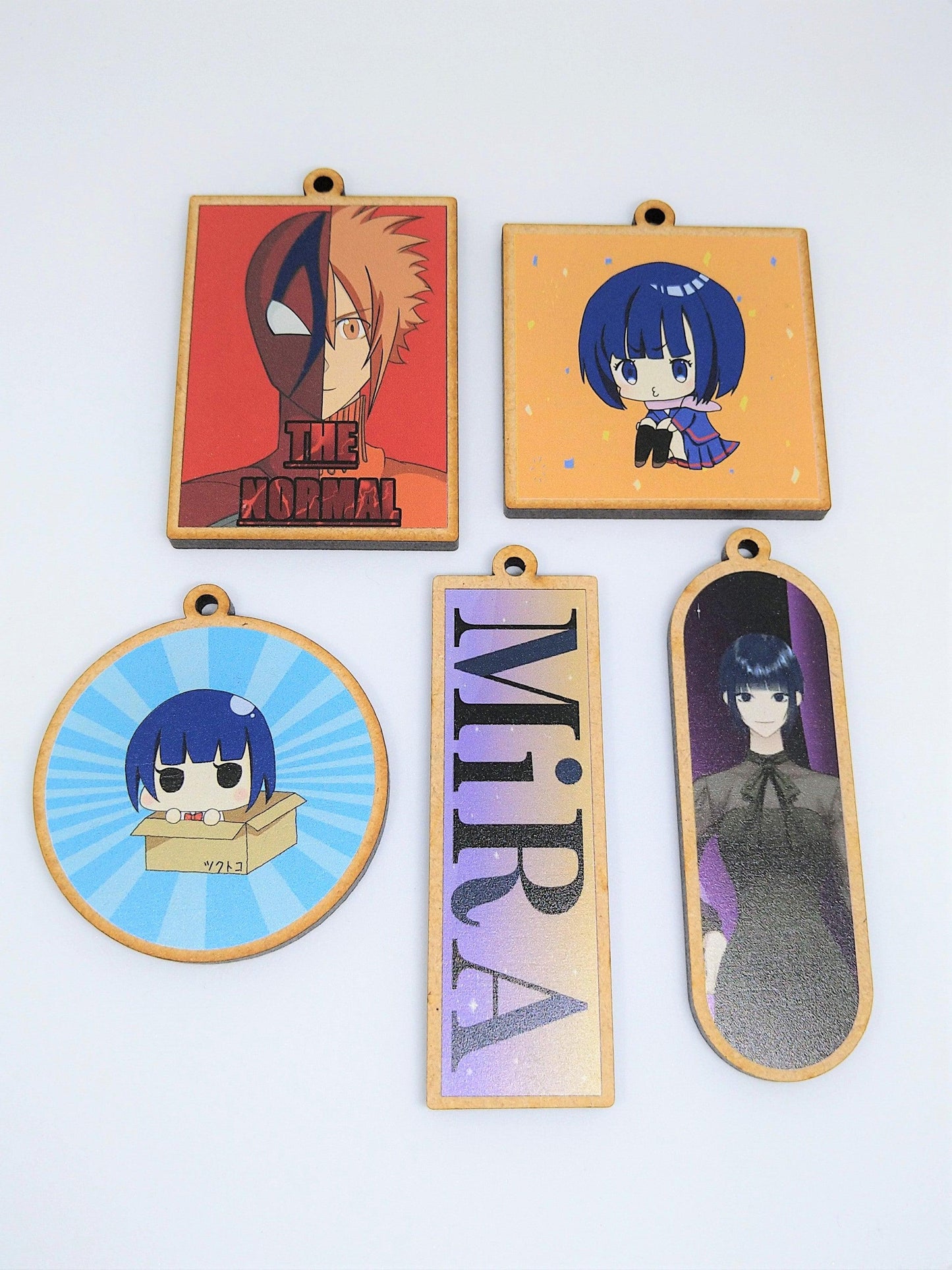 ウッド風キーホルダー定型 - ツクトコ