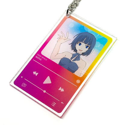 音楽プレイヤー風アクリルキーホルダー