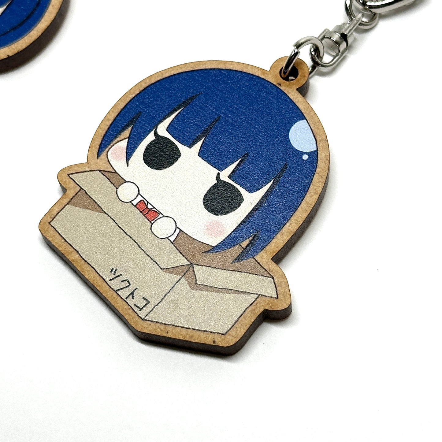 ウッド風キーホルダー50×50mm