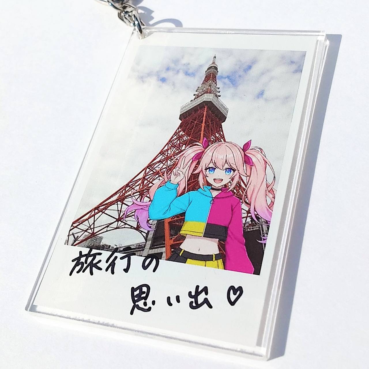 チェキ風アクリルキーホルダー
