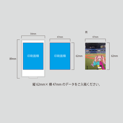 チェキ風アクリルスタンド