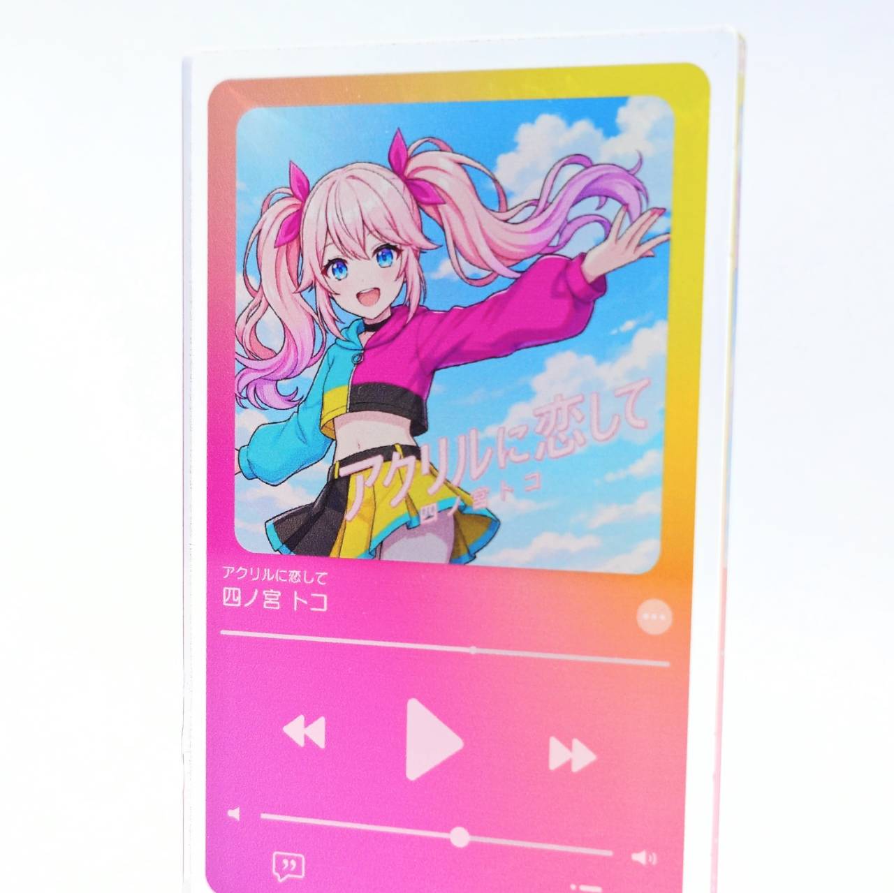 音楽プレイヤー風アクリルスタンド①