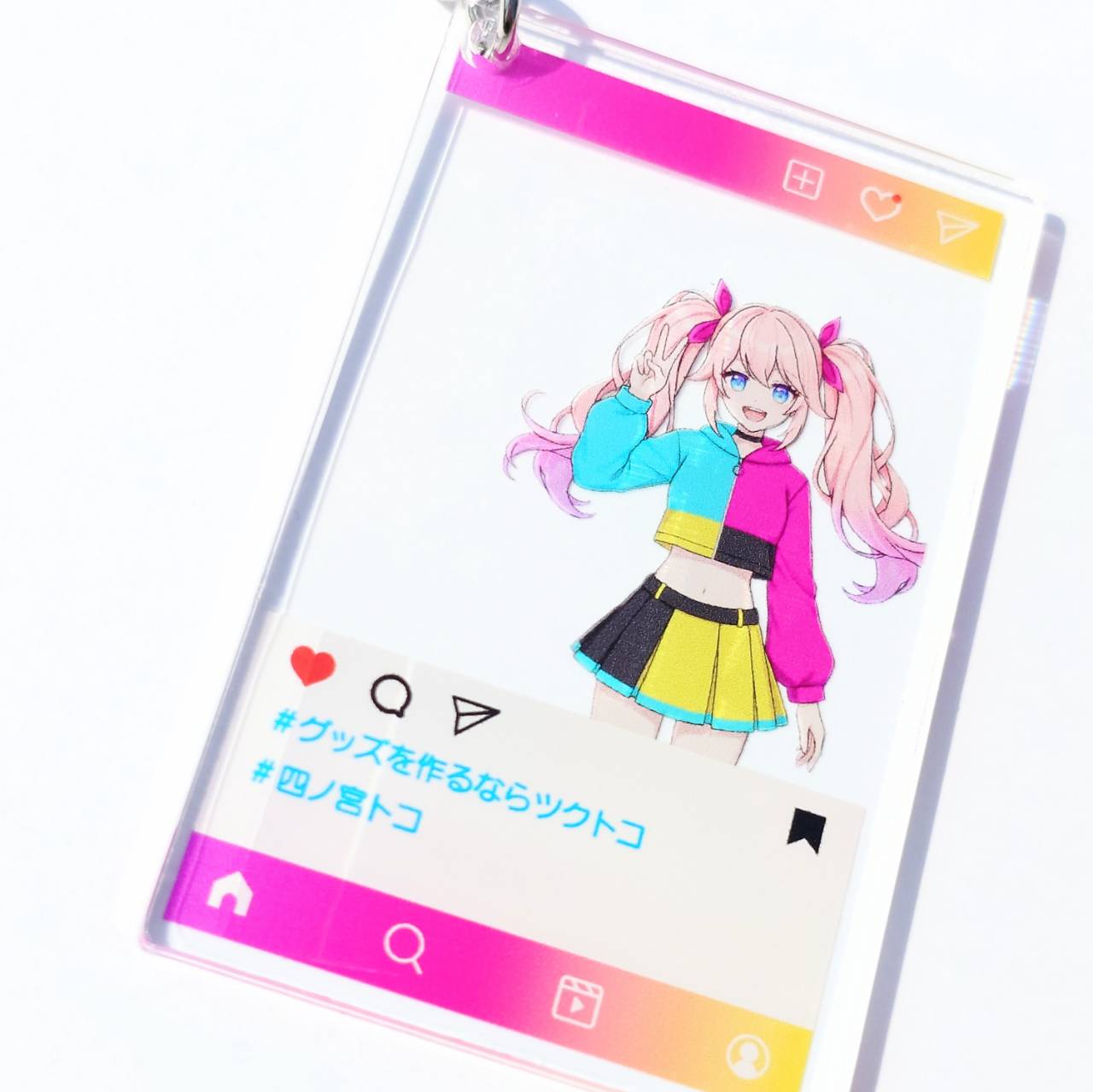 SNS風アクリルキーホルダー①